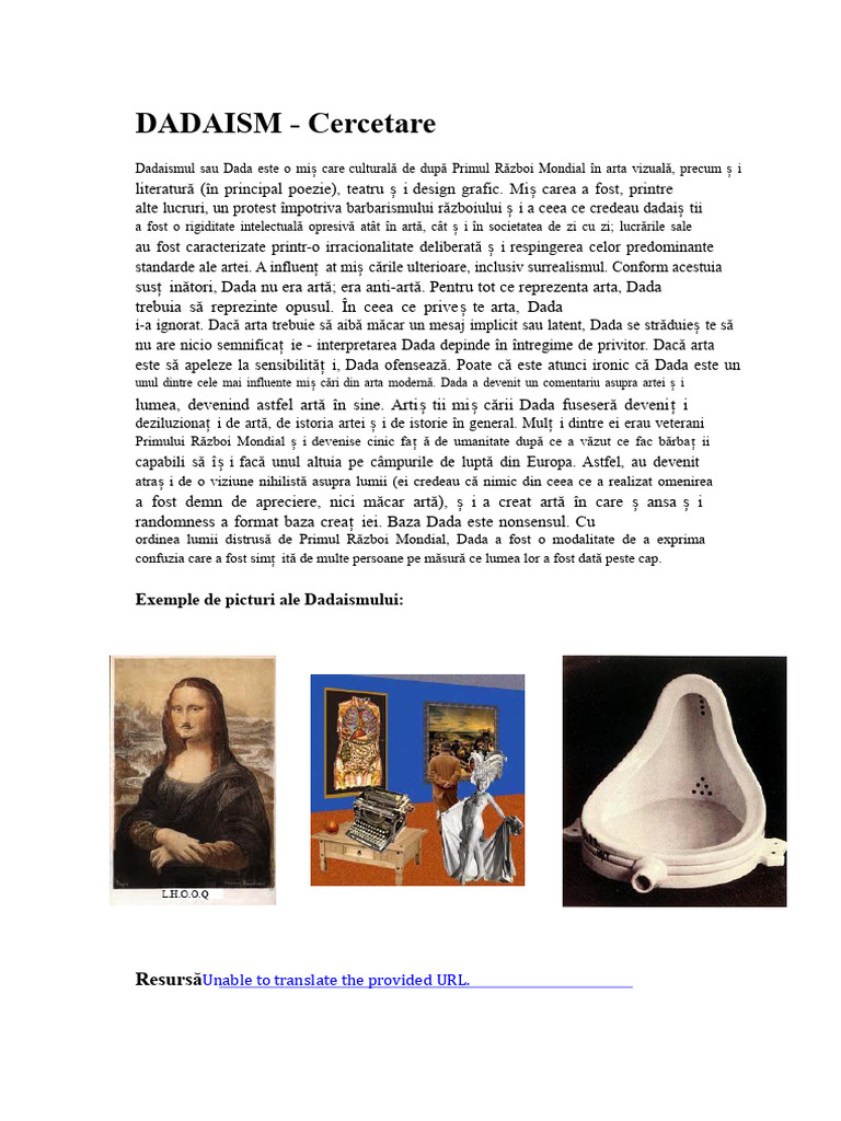 Dadaism | PDF