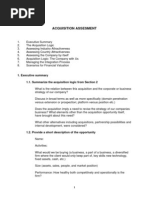 Acquisition Assessment