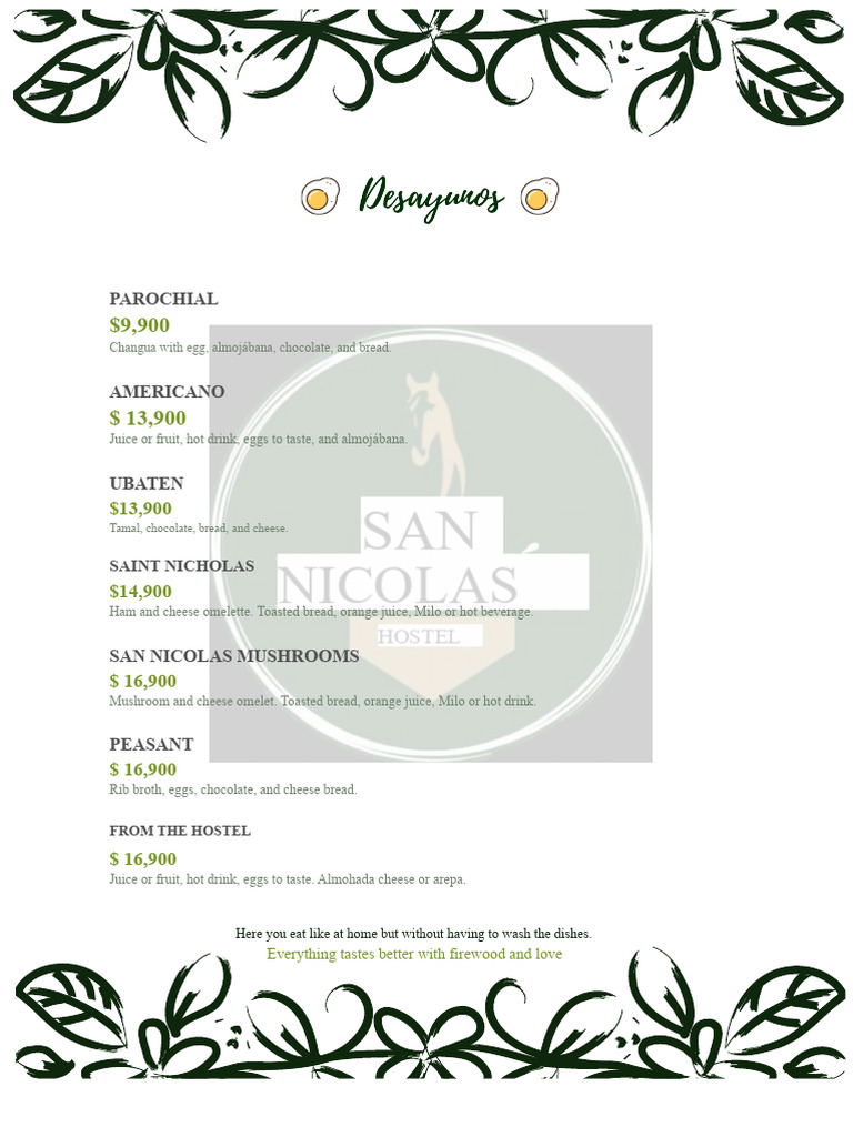 Colombian Restaurant Menu Highlights | PDF | French Cuisine | Salad
