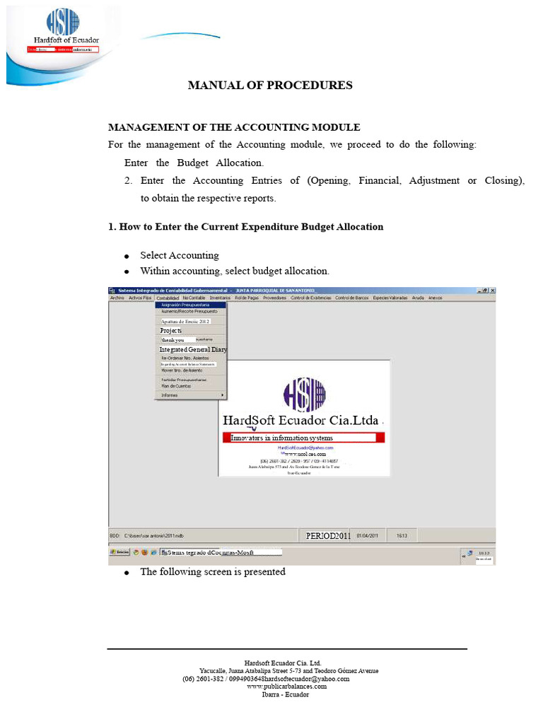 Accounting Module Management Guide | PDF | Internal Control ...