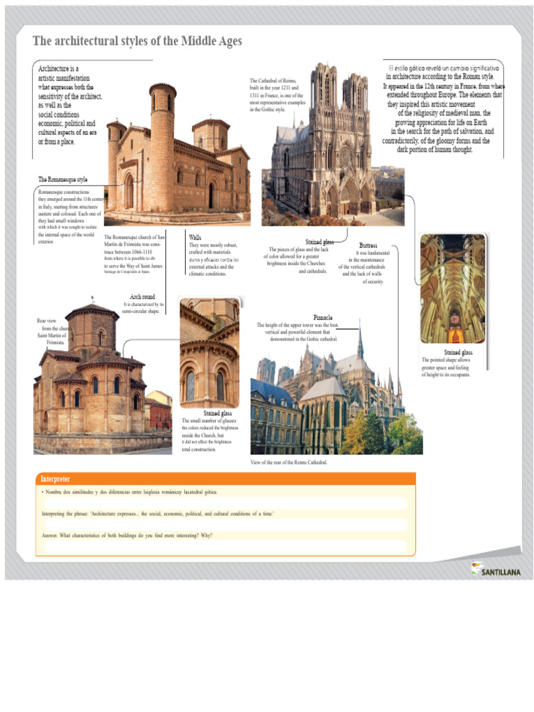 Medieval Architectural Styles Explained | PDF | Gothic Architecture ...