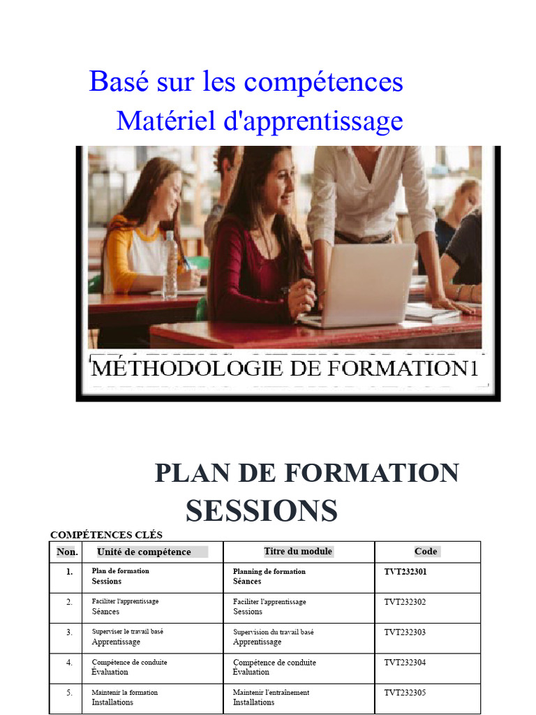 Planification de Sessions de Formation | PDF | Apprentissage | Pédagogie