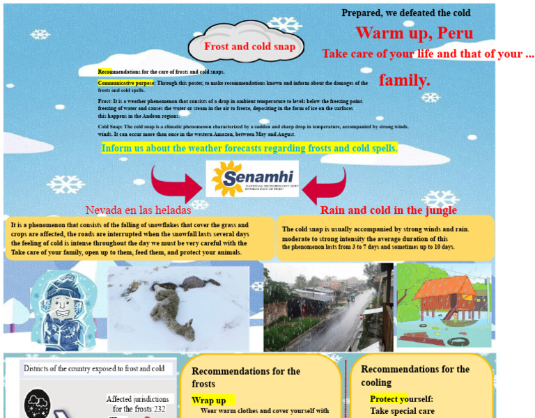 Poster About Frosts and Cold Spells | PDF | Frost | Weather