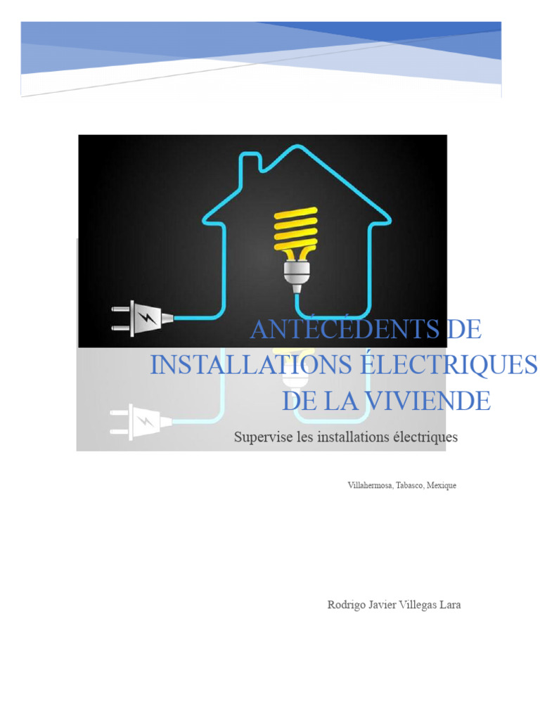 Historique et types d'installations électriques | PDF | Électricité ...