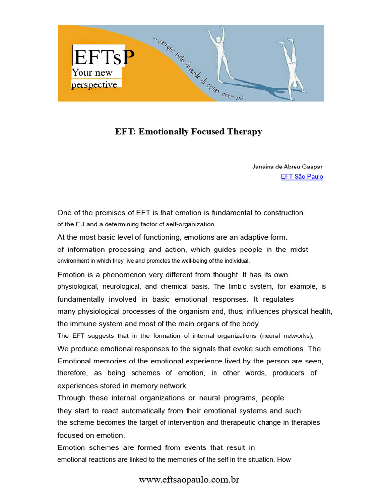 Understanding Emotionally Focused Therapy | PDF | Emotions | Experience