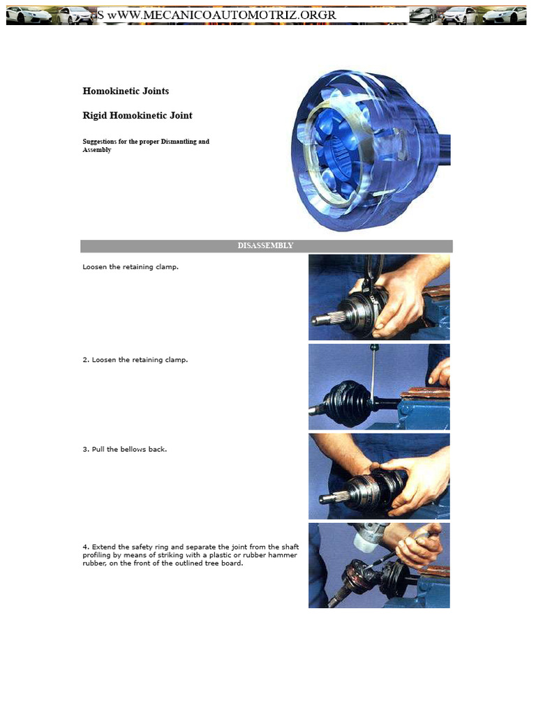 Homokinetic Joint Assembly Guide | PDF