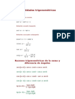 Identidades Trigonométricas