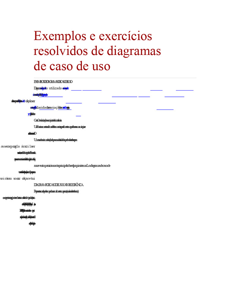 Exemplos de Diagramas de Casos de Uso | PDF | Diagrama de caso de uso ...