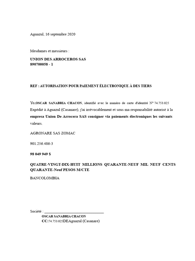 Autorisation de Paiement Électronique | PDF