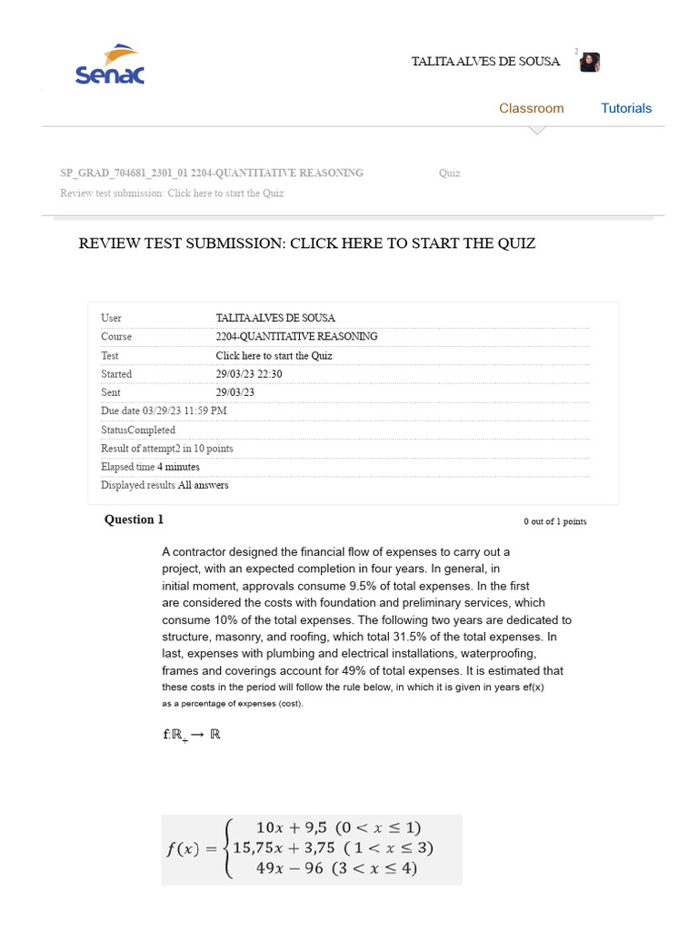 Quantitative Reasoning Quiz | PDF | Expense | Pension