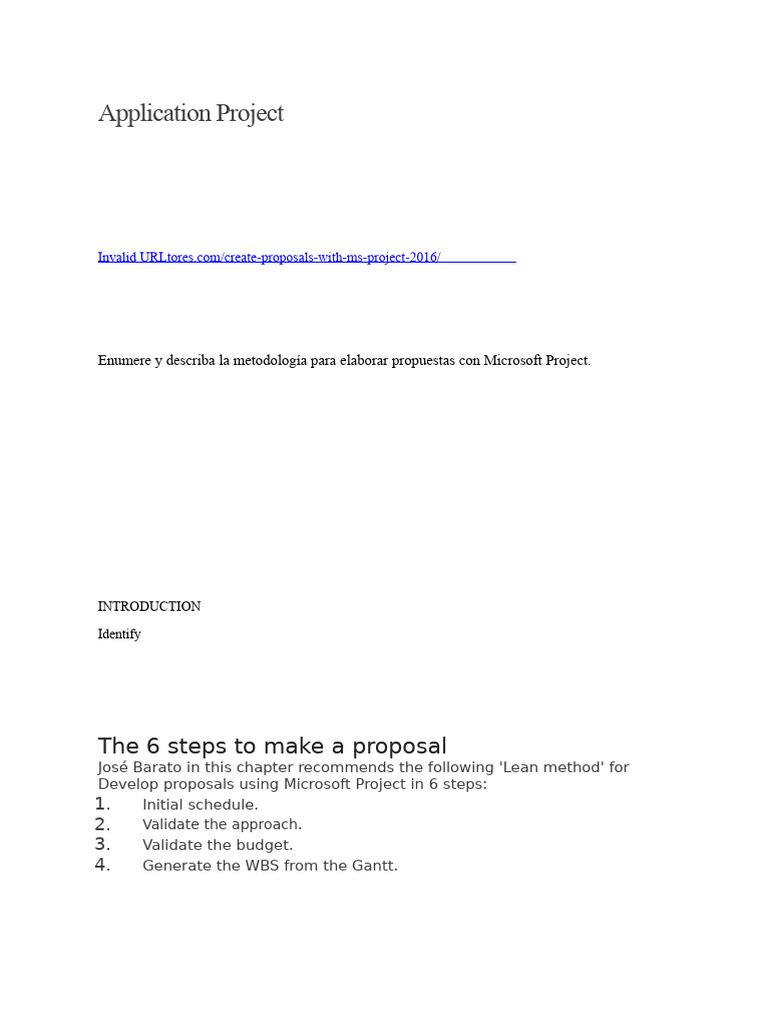 Application Project | PDF