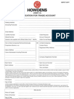 DEPOT COPY HOWDENS JOINERY CO APPLICATION