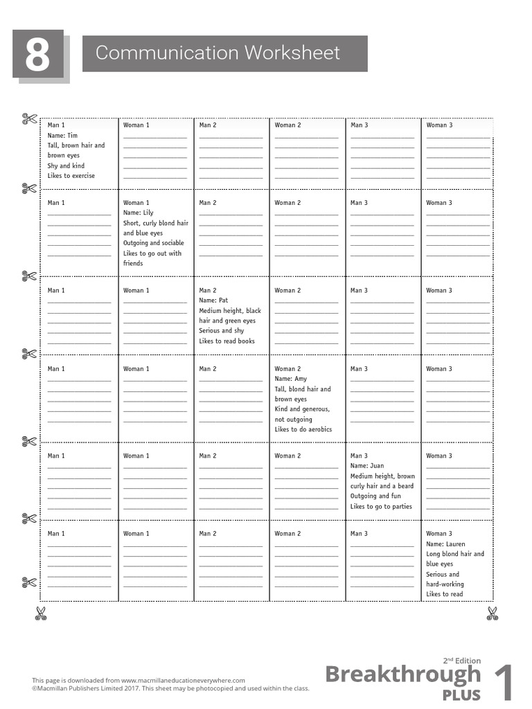 BTP L1 Communication WS U8 | PDF | Human Appearance | Hair