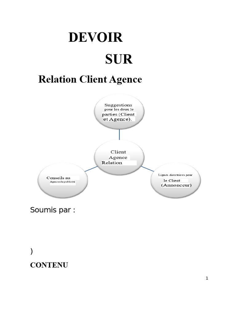 Relation Client-Agence : Clés de Succès | PDF | Publicité ...