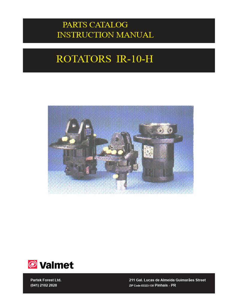 Rotator IR-10H Parts Catalog Guide | PDF | Mechanical Engineering ...