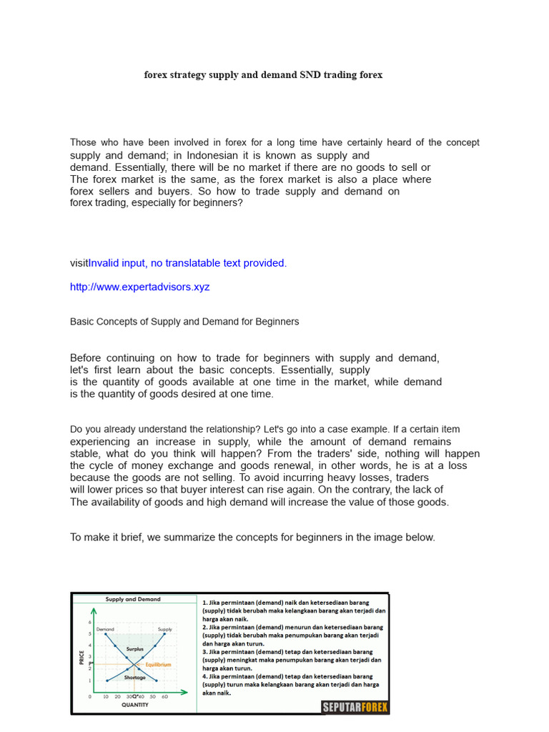 SND Forex Trading Strategies for Beginners | PDF | Foreign Exchange ...