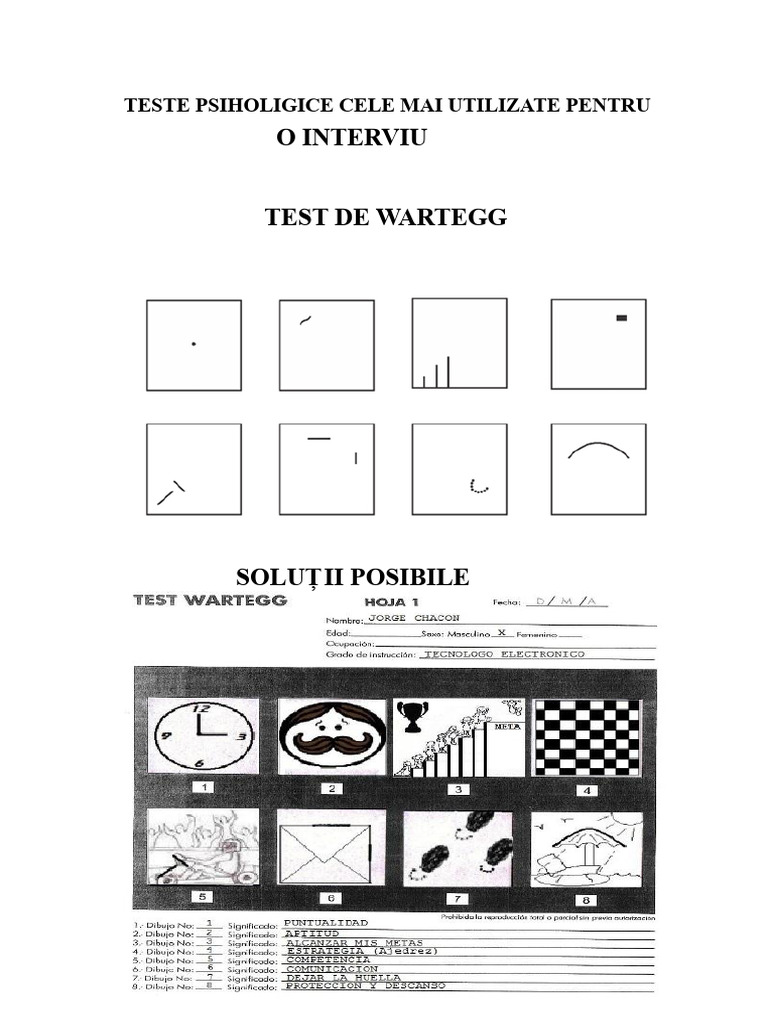 Test Psihologic (Fixe) | PDF
