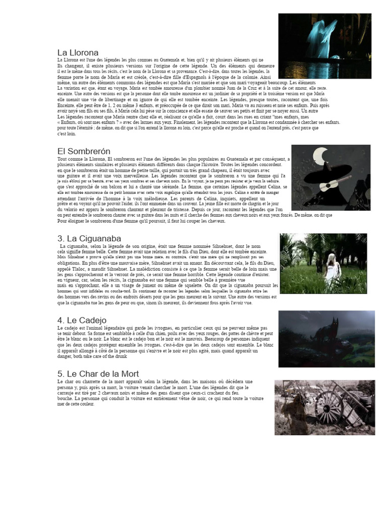 5 Légendes Courtes | PDF