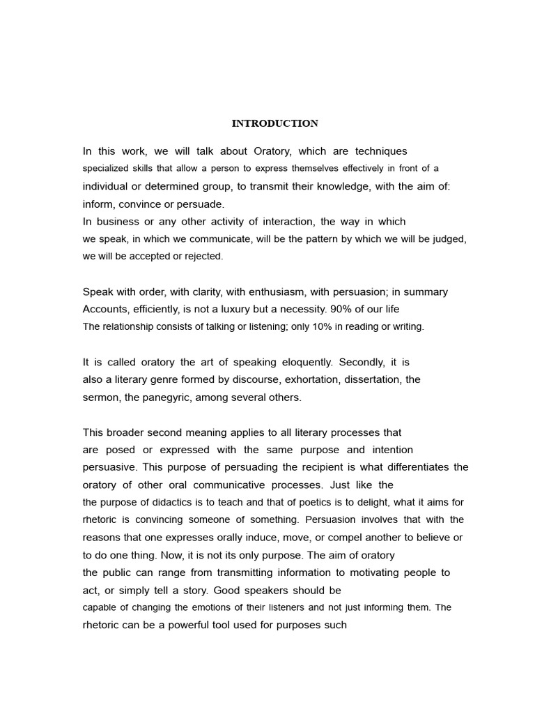 Types of Oratory Explained | PDF | Public Speaking | Rhetoric