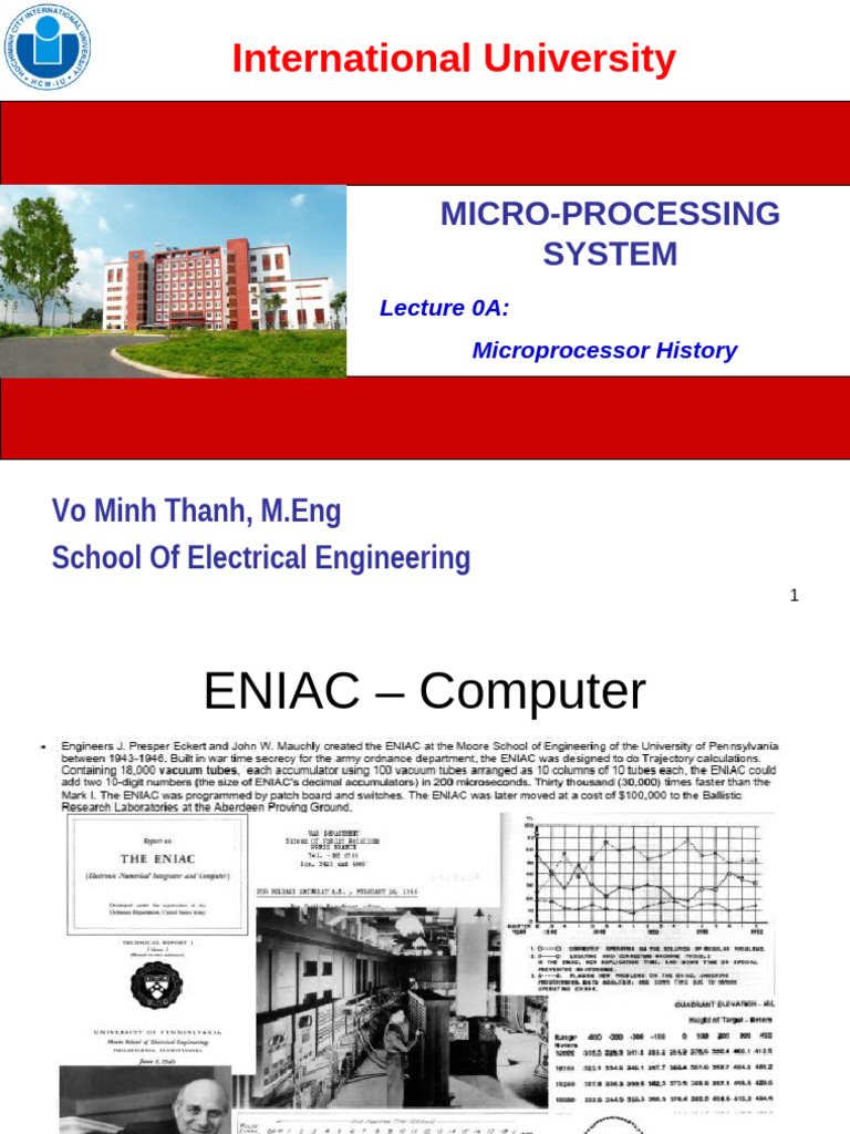 Microprocessor Evolution and History | PDF | Central Processing Unit ...