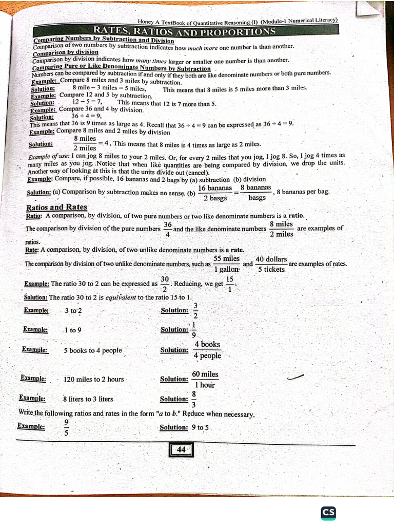 DPT 3rd Lec Ratio, Rates Etc PDF | PDF