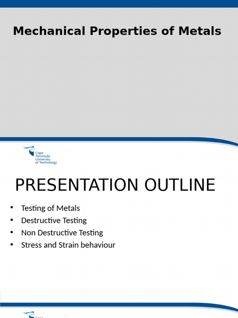 Chapter 5 Mechanical Properties of Metals | PDF | Deformation ...