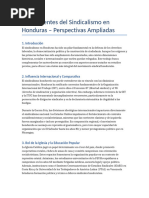 Movimientos Sindicales en Honduras | PDF | Sindicato | Derecho laboral