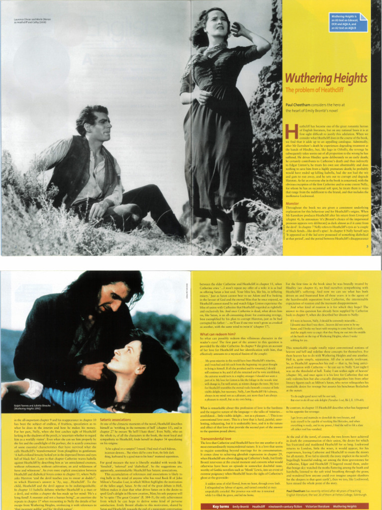 Wuthering Heights - The Problem of Heathcliff | PDF