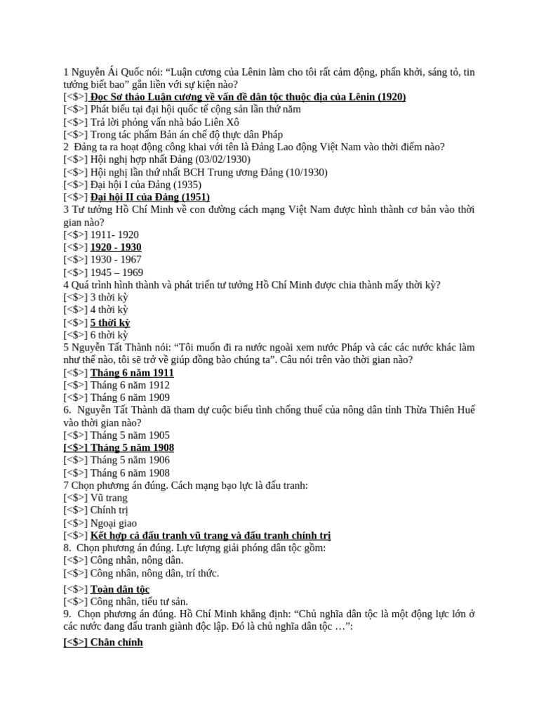 Trac Nghiem 3 | PDF