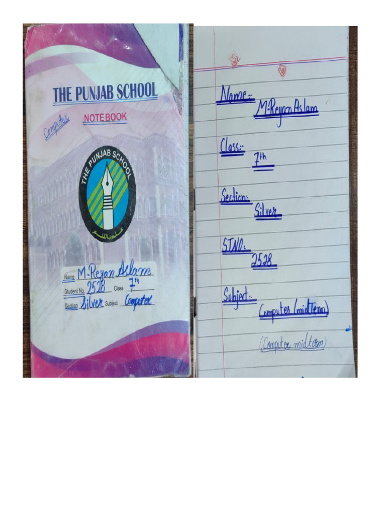 M Reyan Aslam Computer 7TH | PDF