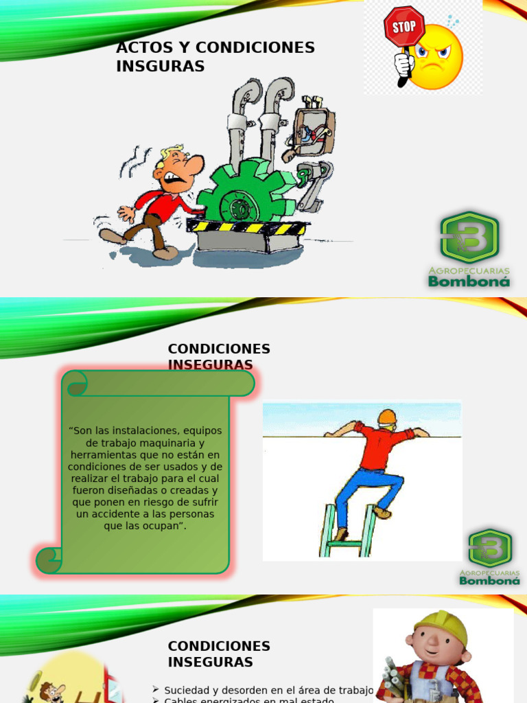Actos y Condiciones Inseguras en el Trabajo | PDF