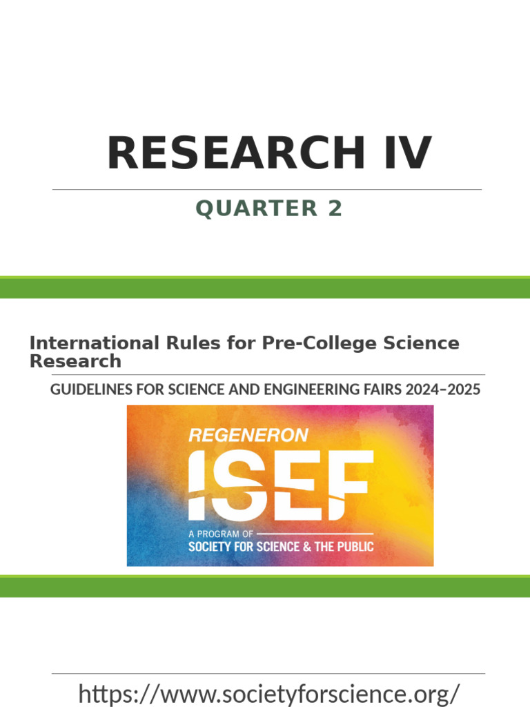 Pre-College Science Research Guidelines | PDF | Institutional Review ...