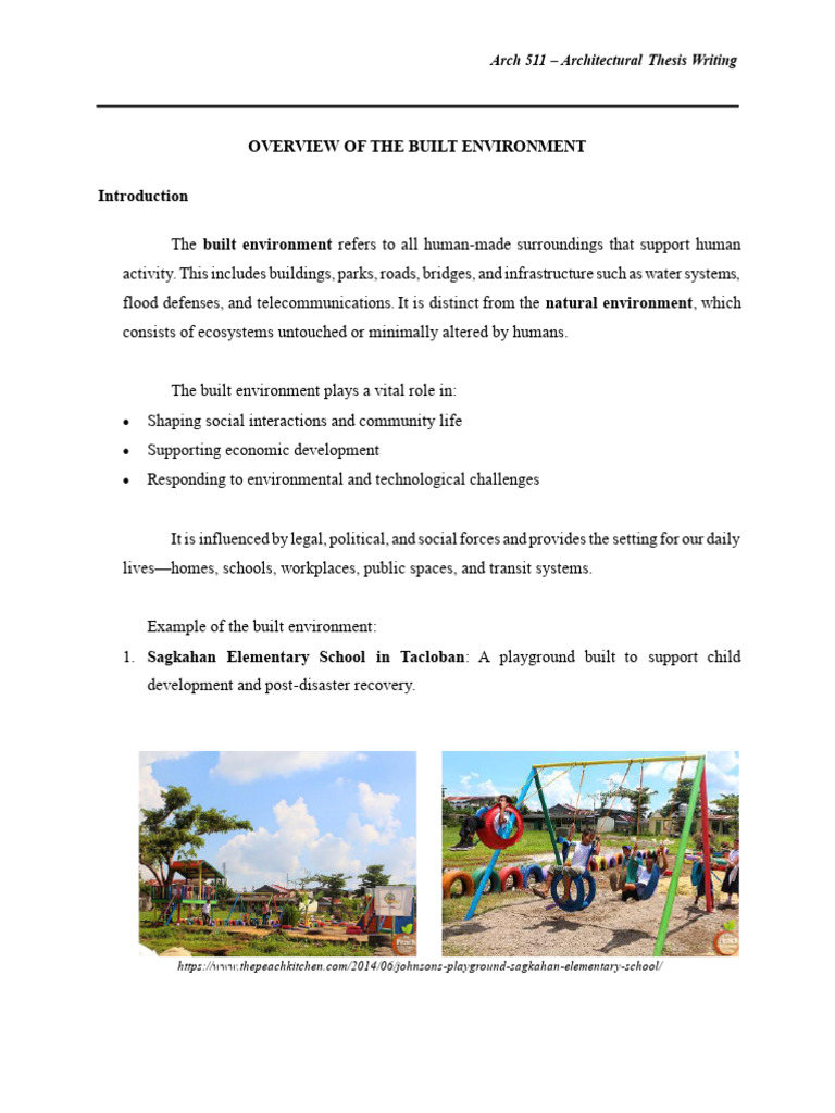 Understanding the Built Environment | PDF | Built Environment | Agriculture