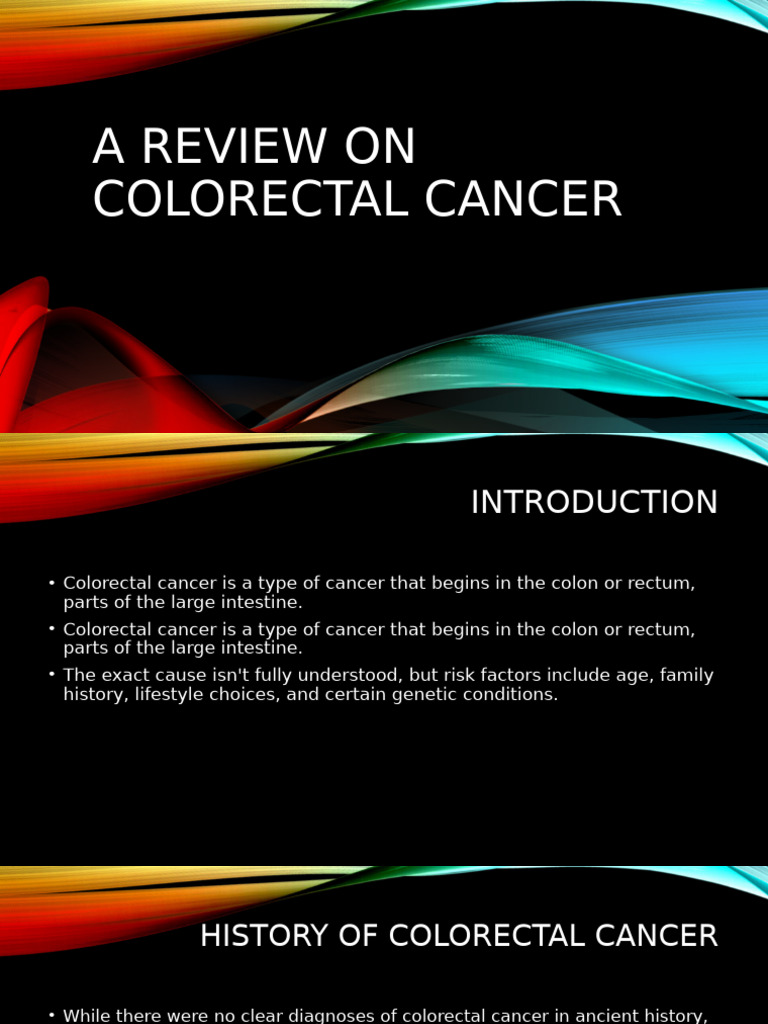 A Review On Colorectal Cancer | PDF | Colorectal Cancer | Cancer