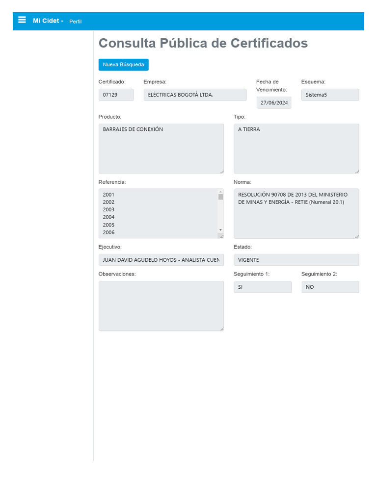 25 - 07129-Barraje de Conexion Consulta | PDF