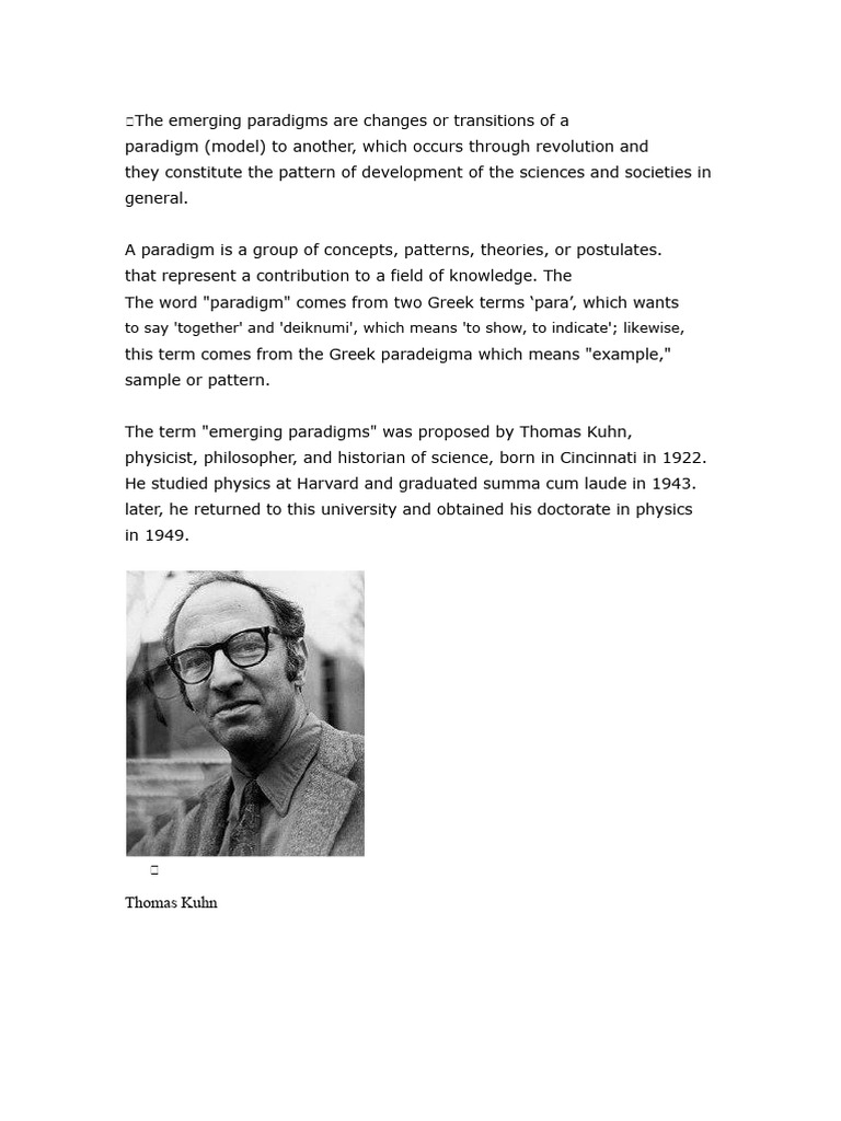 Understanding Emerging Paradigms | PDF | Paradigm | Happiness