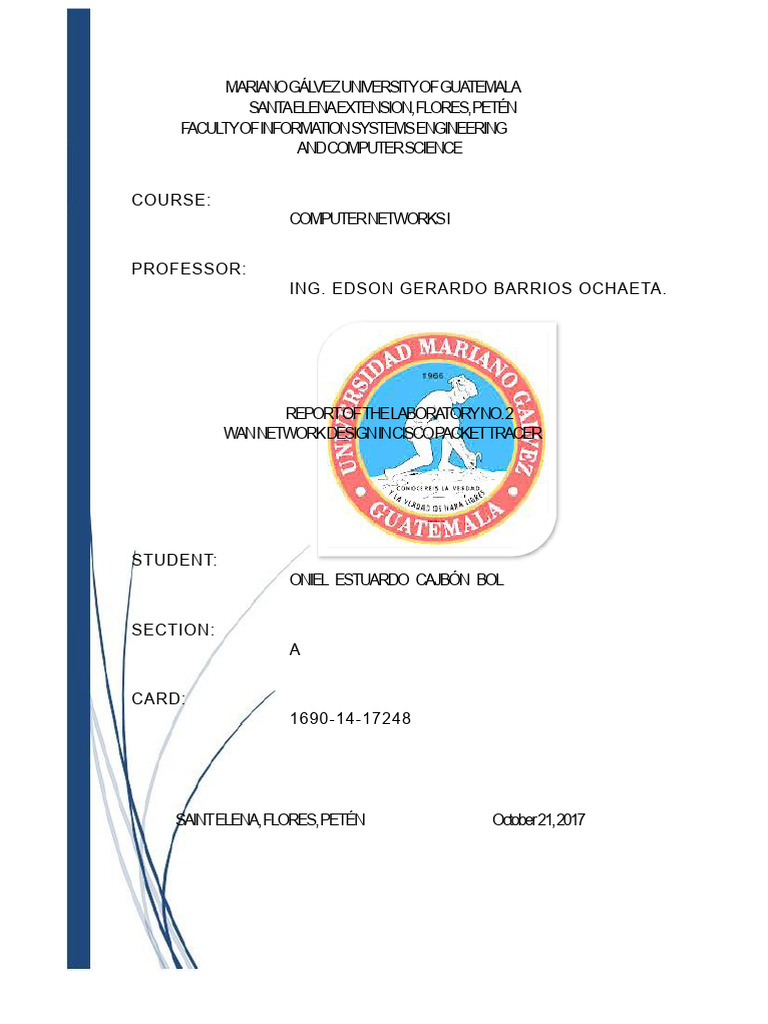 WAN Network Design Report in Packet Tracer | PDF | Computer Network ...