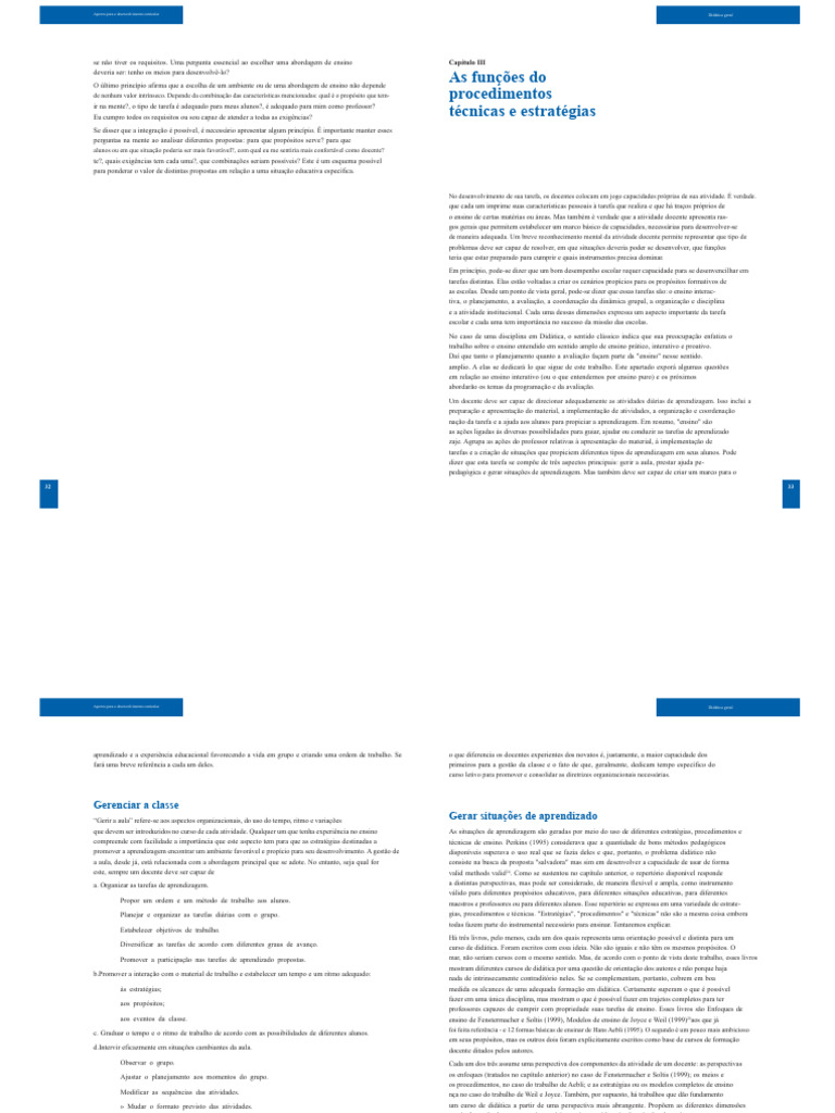 Desenvolvimento Curricular e Didática | PDF | Aprendizado | Pedagogia