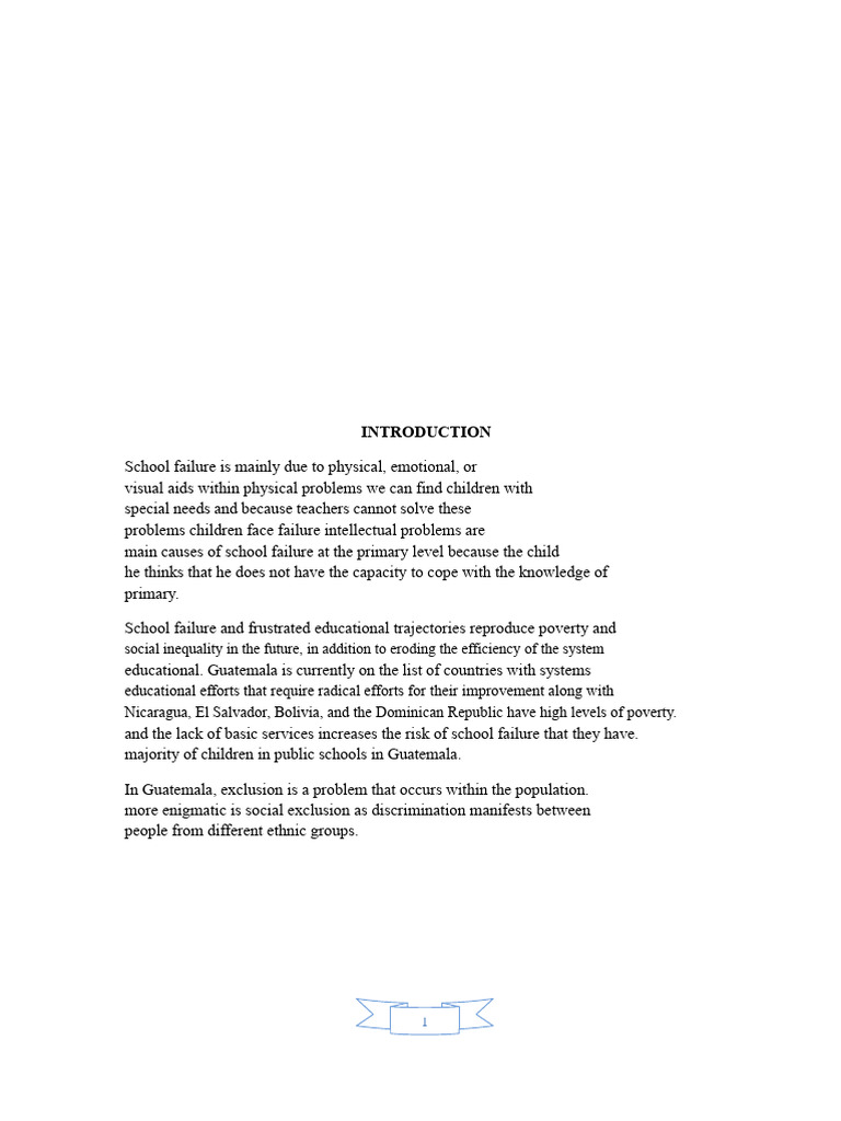 School Failure and Inequality in Guatemala | PDF | Social Exclusion ...
