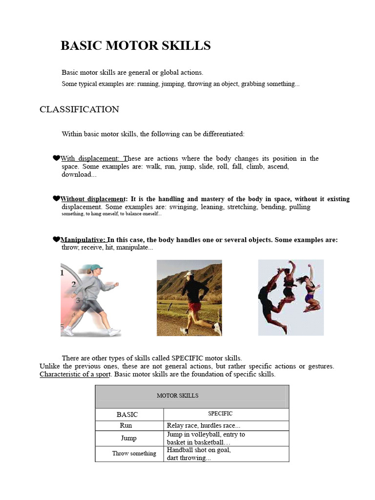 Understanding Basic Motor Skills | PDF