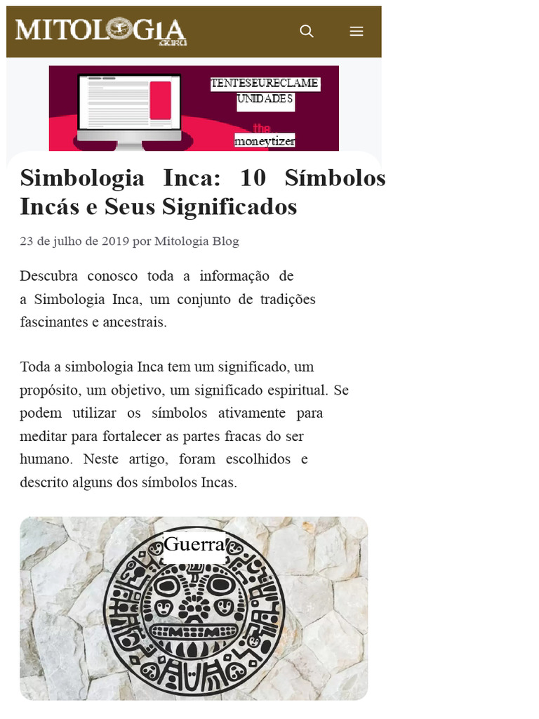 10 Símbolos Incas e Seus Significados | PDF