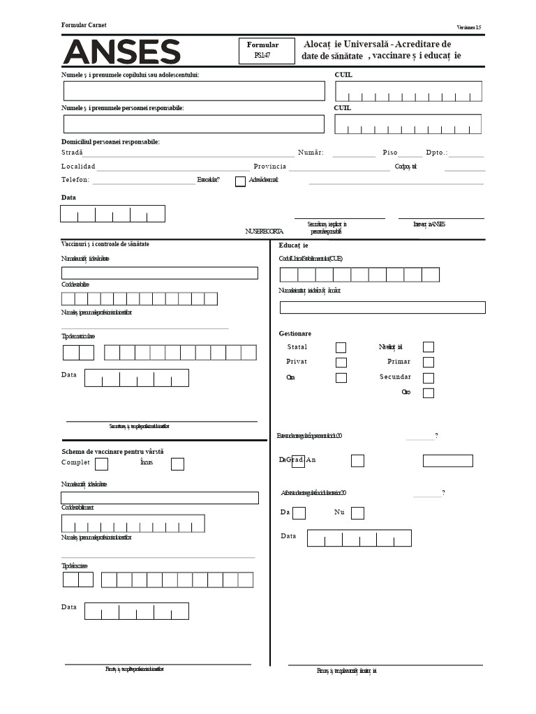 PS 1.47 Formular Caiet | PDF