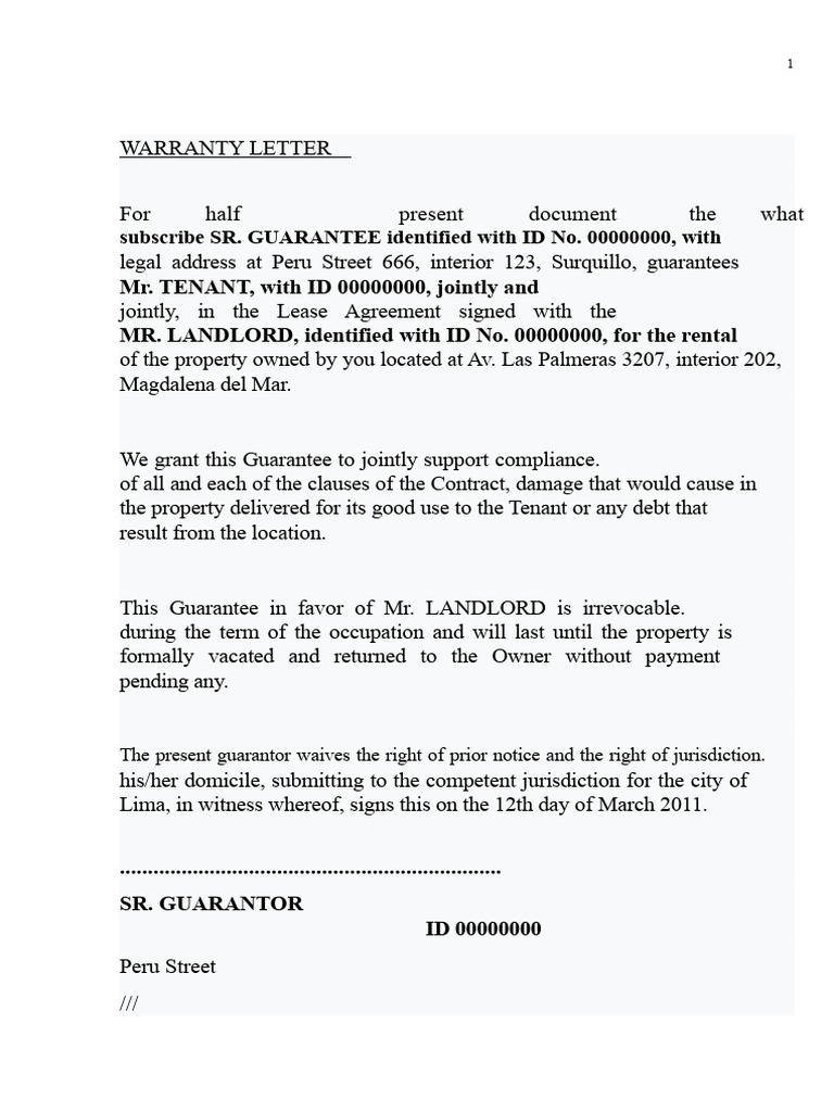 Fix Letter To Delinquent Tenant | PDF | Lease | Leasehold Estate