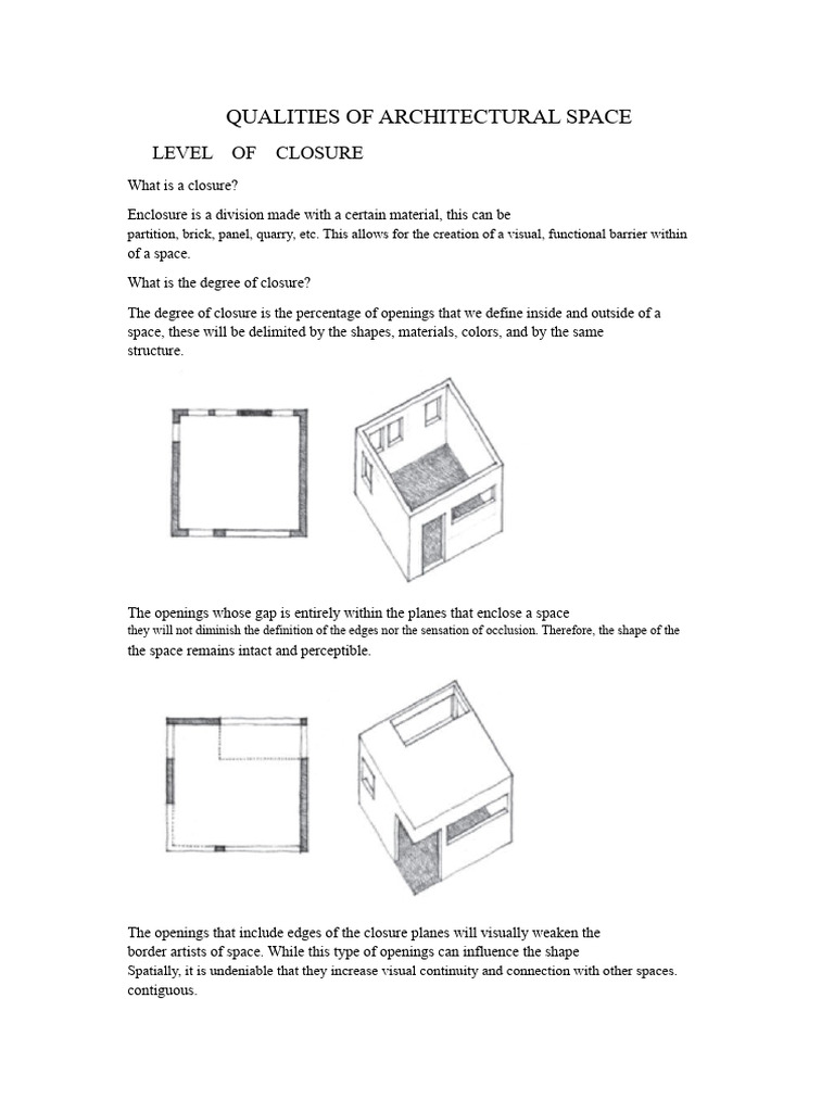 Understanding Architectural Closure and Light | PDF | Light ...