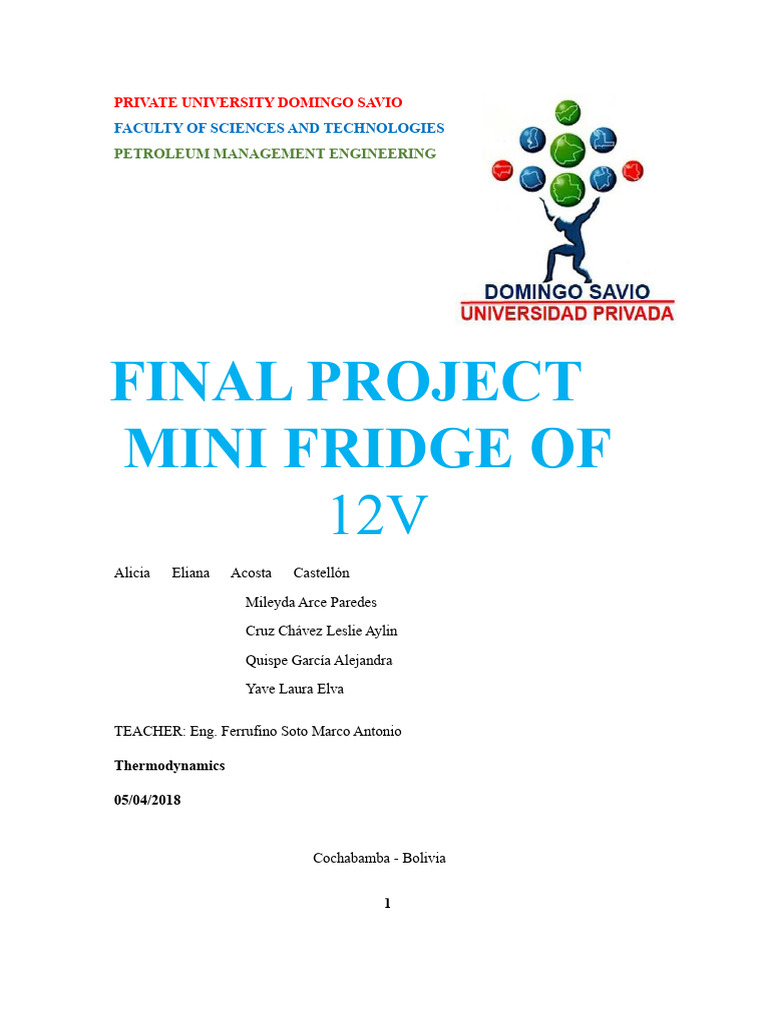 12V Mini Fridge Project Overview | PDF | Heat | Refrigeration