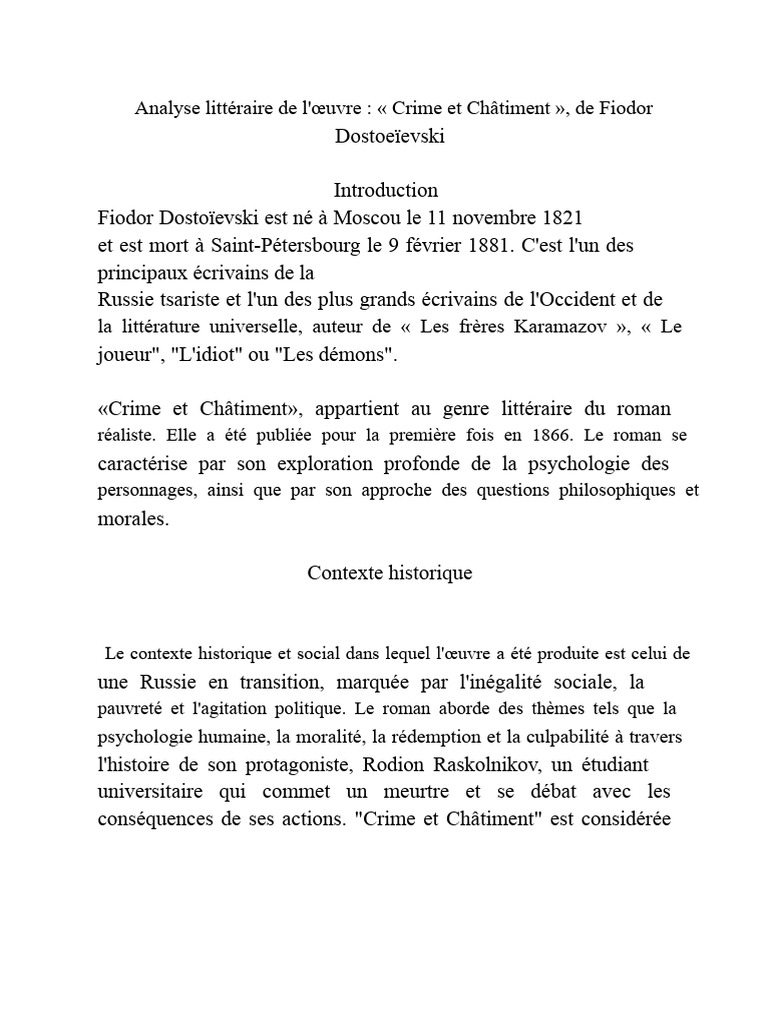 Analyse de 