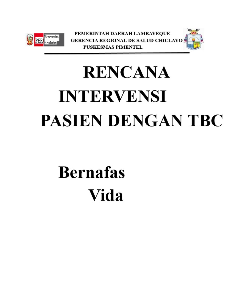 Rencana Intervensi Psikologis TBC Pimentel | PDF