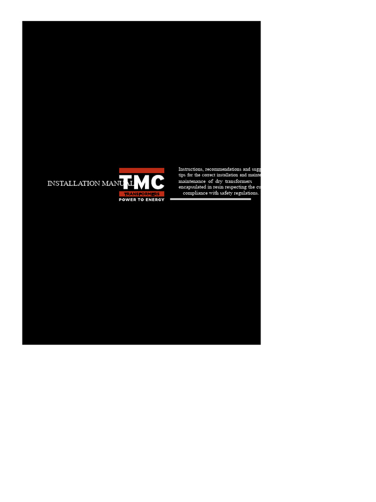 E.1 TMC Transformers Manual | PDF | Transformer | Inductor
