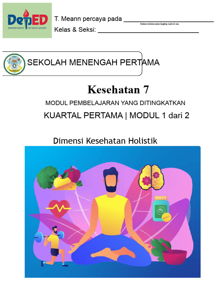 Dimensi Kesehatan Holistik untuk Siswa | PDF