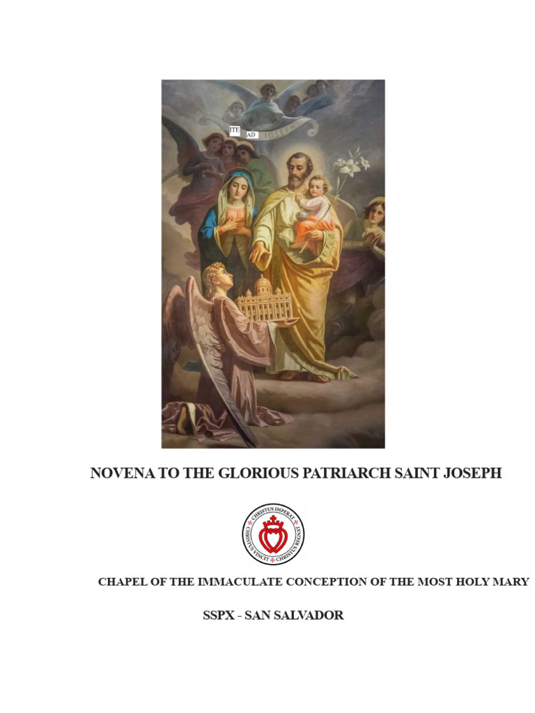 Novena To Saint Joseph FSSPX | PDF | Mary, Mother Of Jesus | Saint Joseph